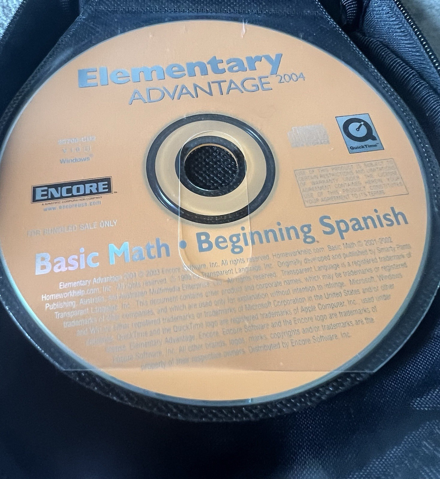Encore Elementary Advantage 2004 Basic Math & Beginning Spanish CD Windows