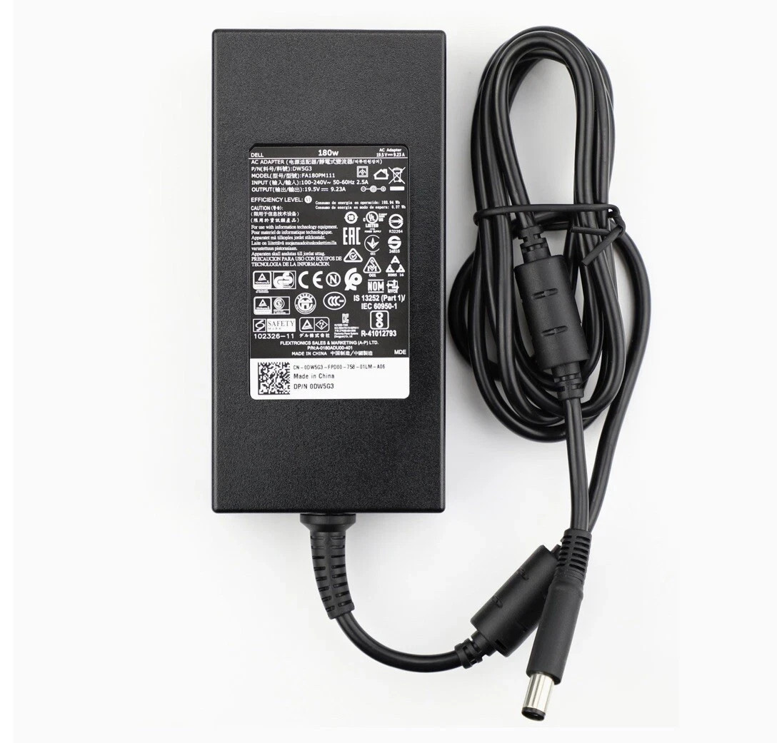 Genuine 180W Adapter For Dell Alienware 13 R3,15 R3,17 R3 74X5J WW4XY DA180PM111