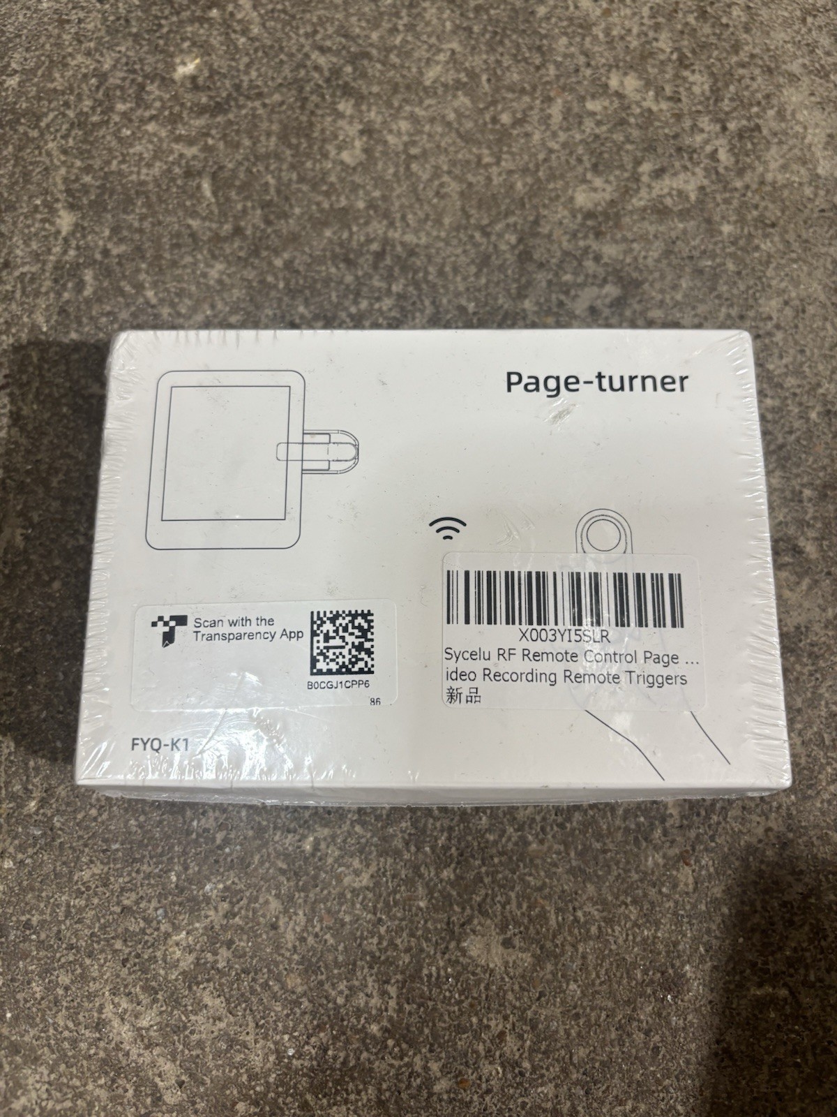Sycelu RF Remote Control Page Turner for Kindle Paperwhite Accessories Black 