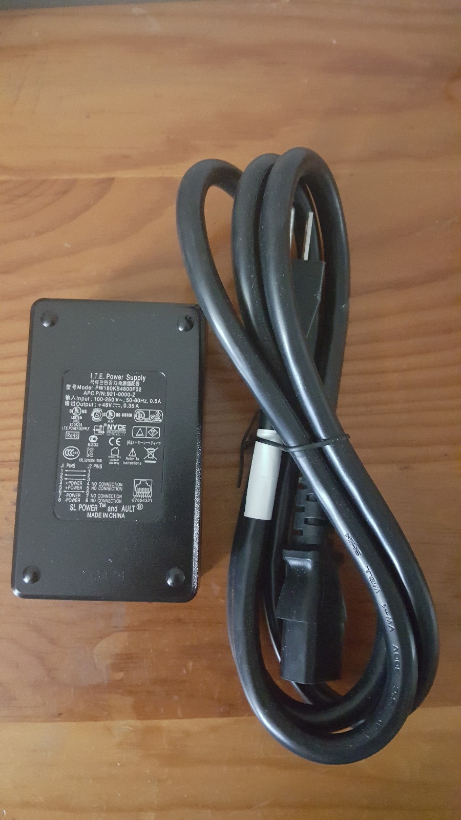 I.T.E. Power over Ethernet  Injector Power Supply Model: PW180KB4800F04 48V NEW 