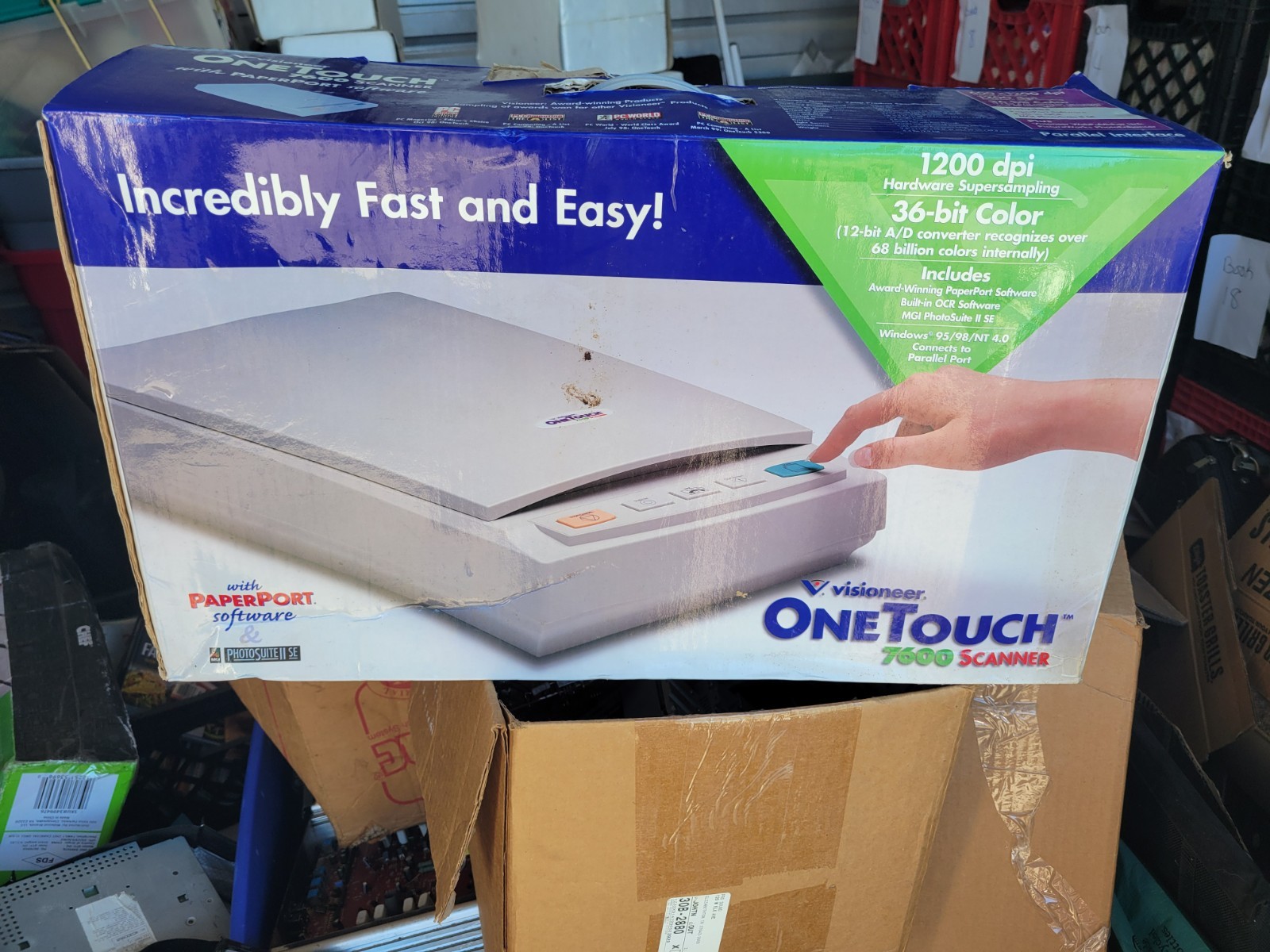 Visioneer OneTouch 7600 Scanner W/ Paperport Software