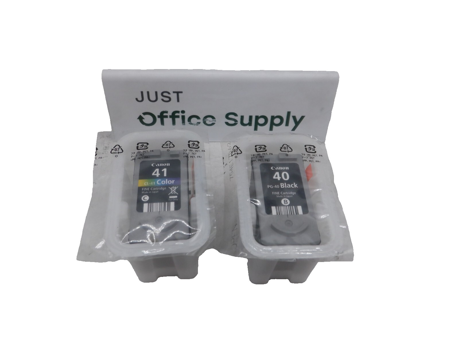 Genuine OEM Canon PG-40 Black & CL-41 Color Ink Bulk Packaging  