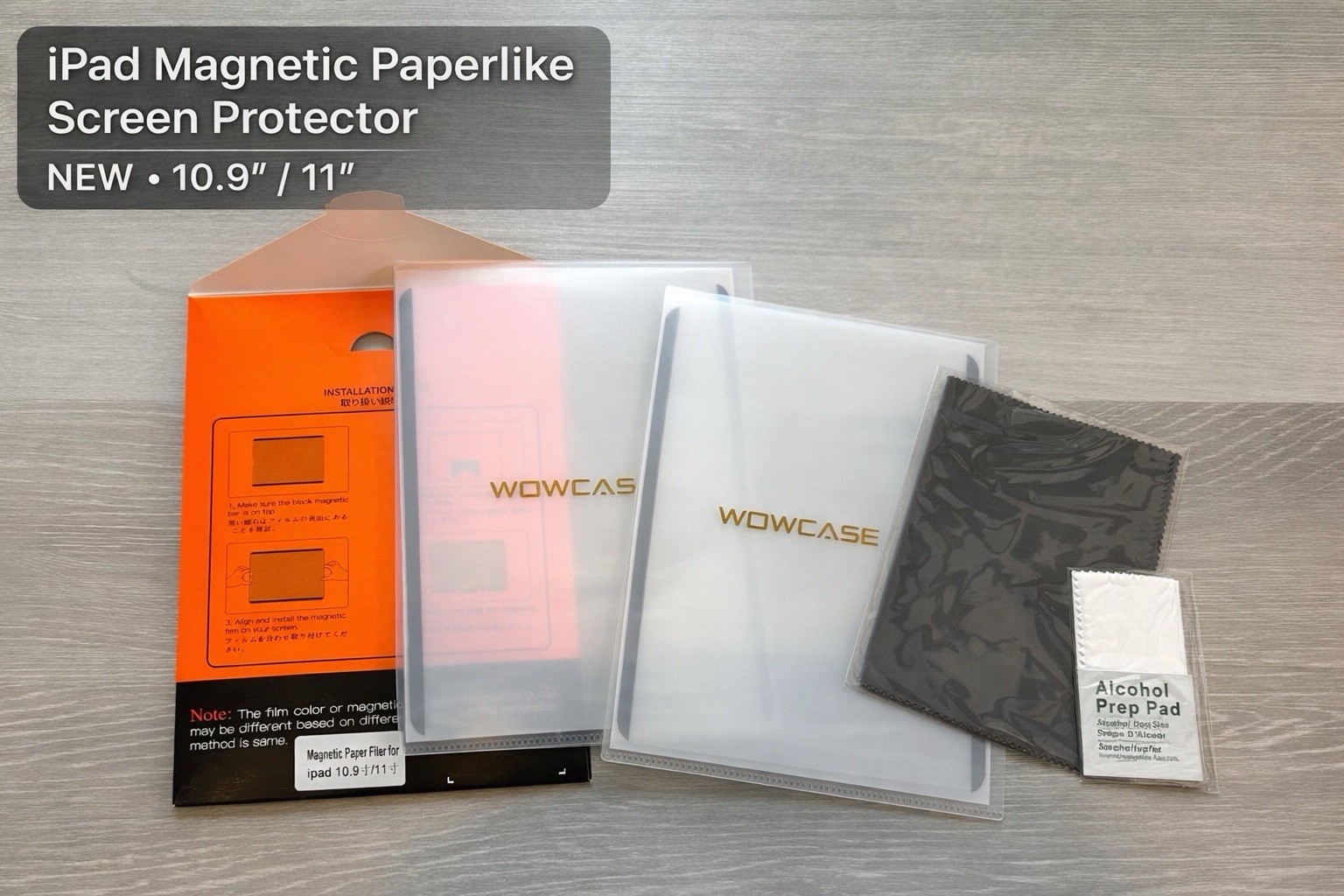 NEW Magnetic Paperlike Screen Protector for iPad 10.9"/11" Clear - 2 Pack