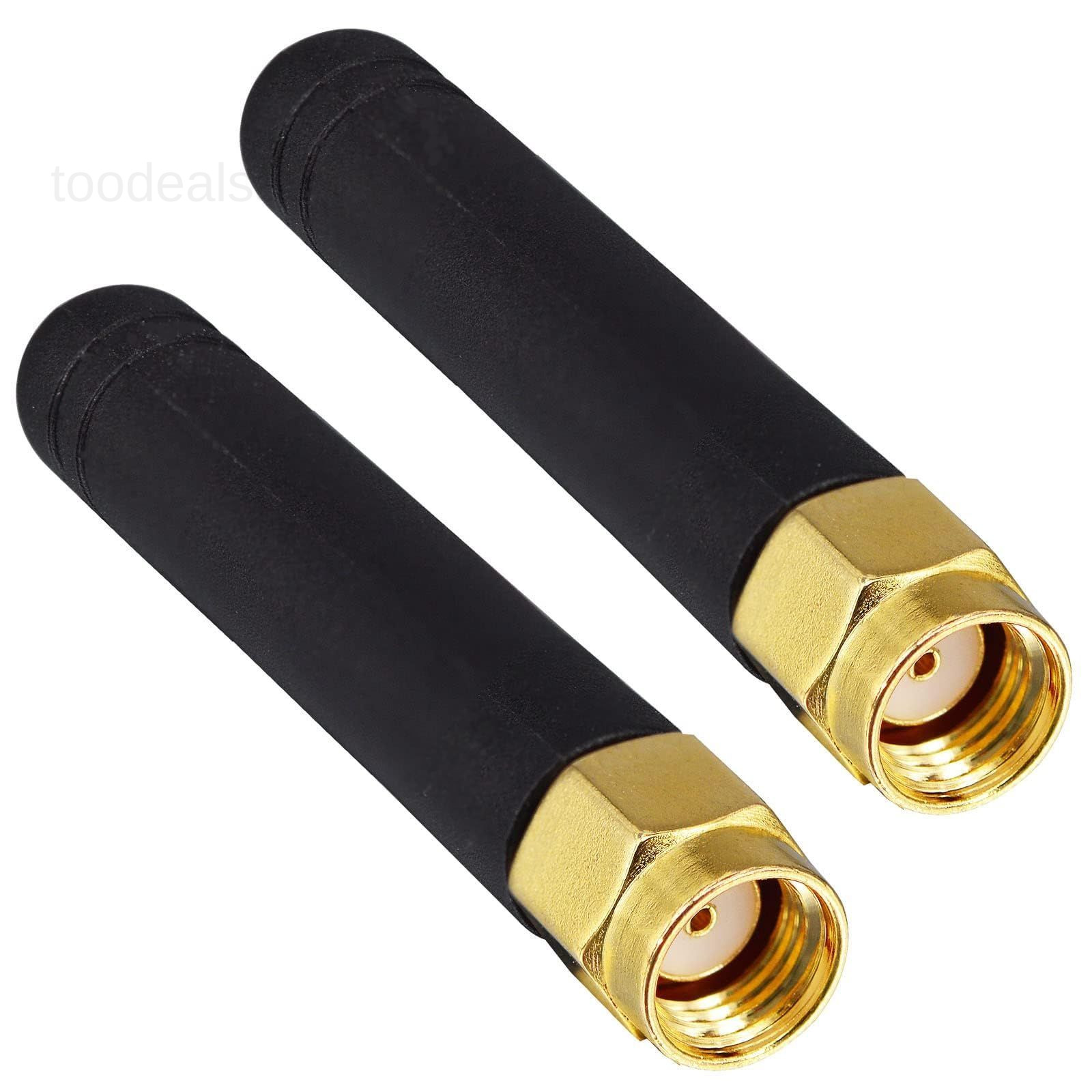 2 Packs Small WiFi Antenna 2.4GHz 5GHz 5.8GHz Dual Band Mini WiFi, RP-SMA Male