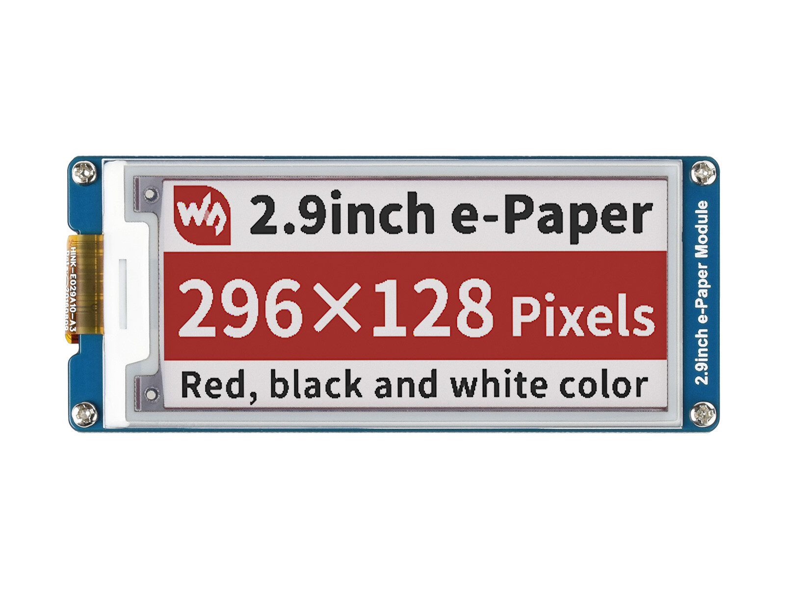 Waveshare 2.9inch E-Paper E-Ink Display Module 296×128 Pixels Three-Color SPI