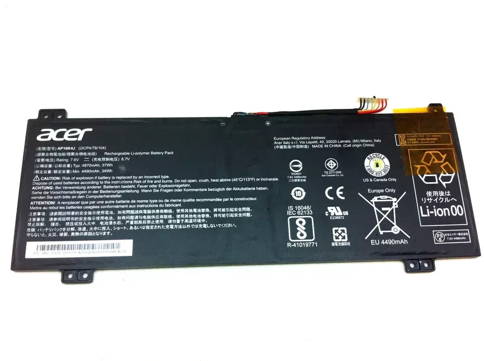 Acer Chromebook Spin 11 R751T R751TN CP511-1HN Laptop Genuine Battery AP16K4J 90