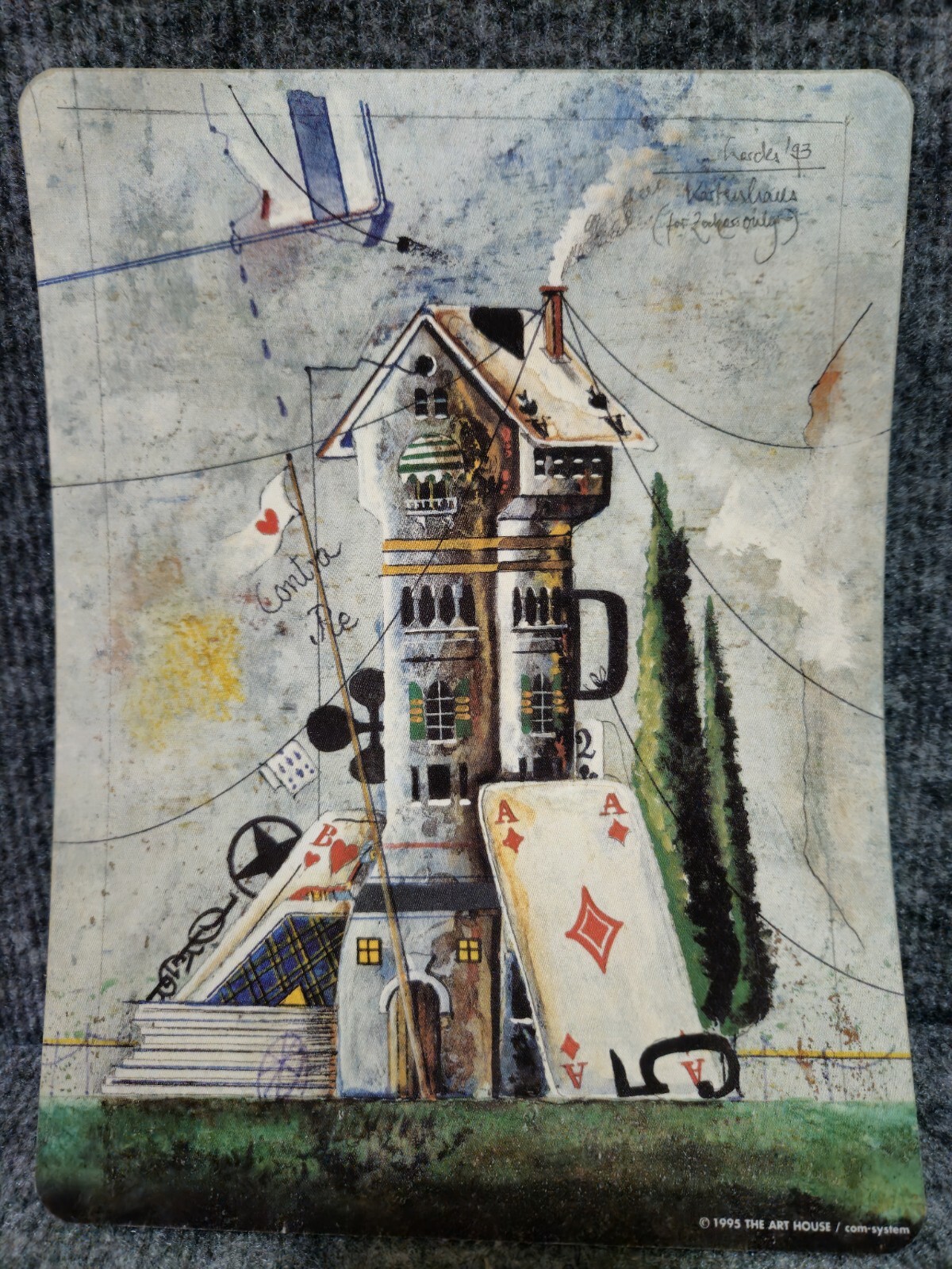Vintage 1995 THE ART HOUSE Mouse Pad
