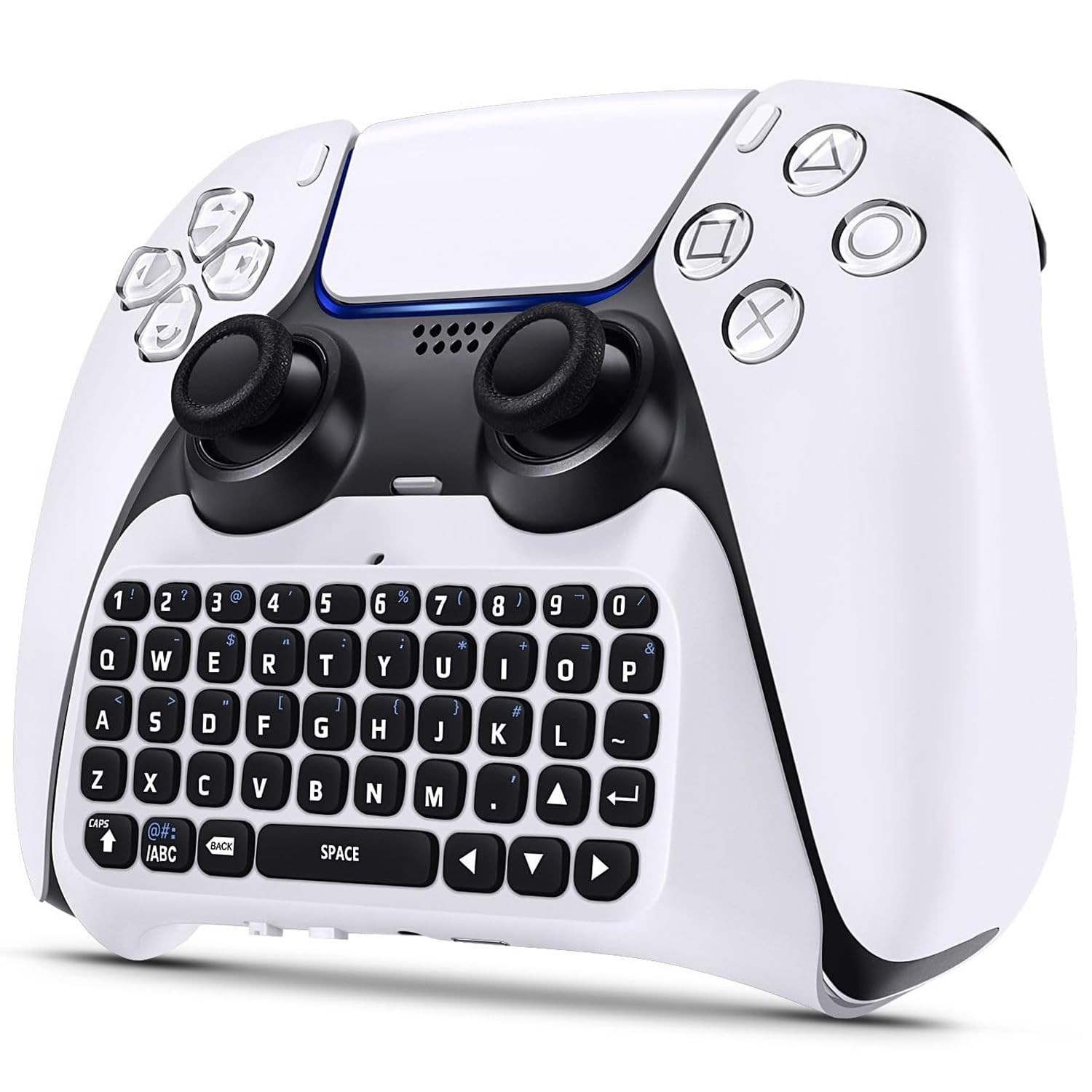 Wireless Keyboard for PS5/PS5 Pro Controller,Bluetooth 3.0 Mini Chatpad | Mes...