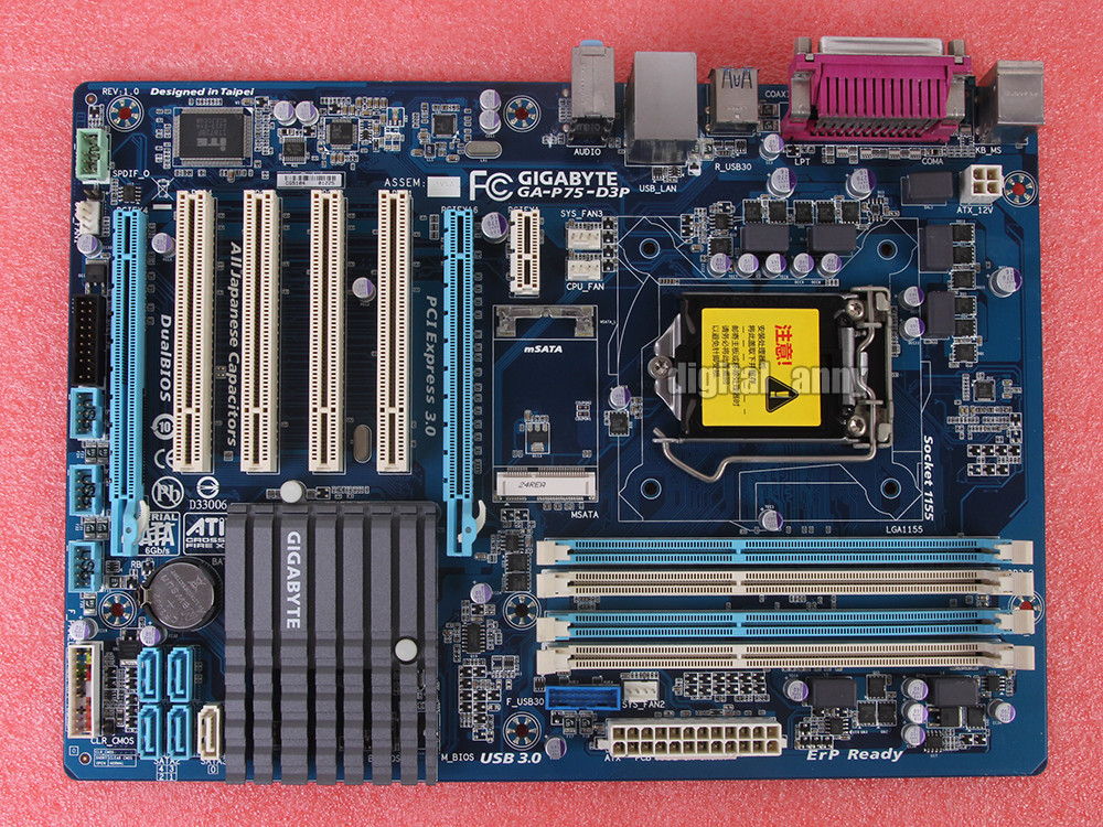 Gigabyte GA-P75-D3P Motherboard Intel B75 Express LGA 1155 DDR3