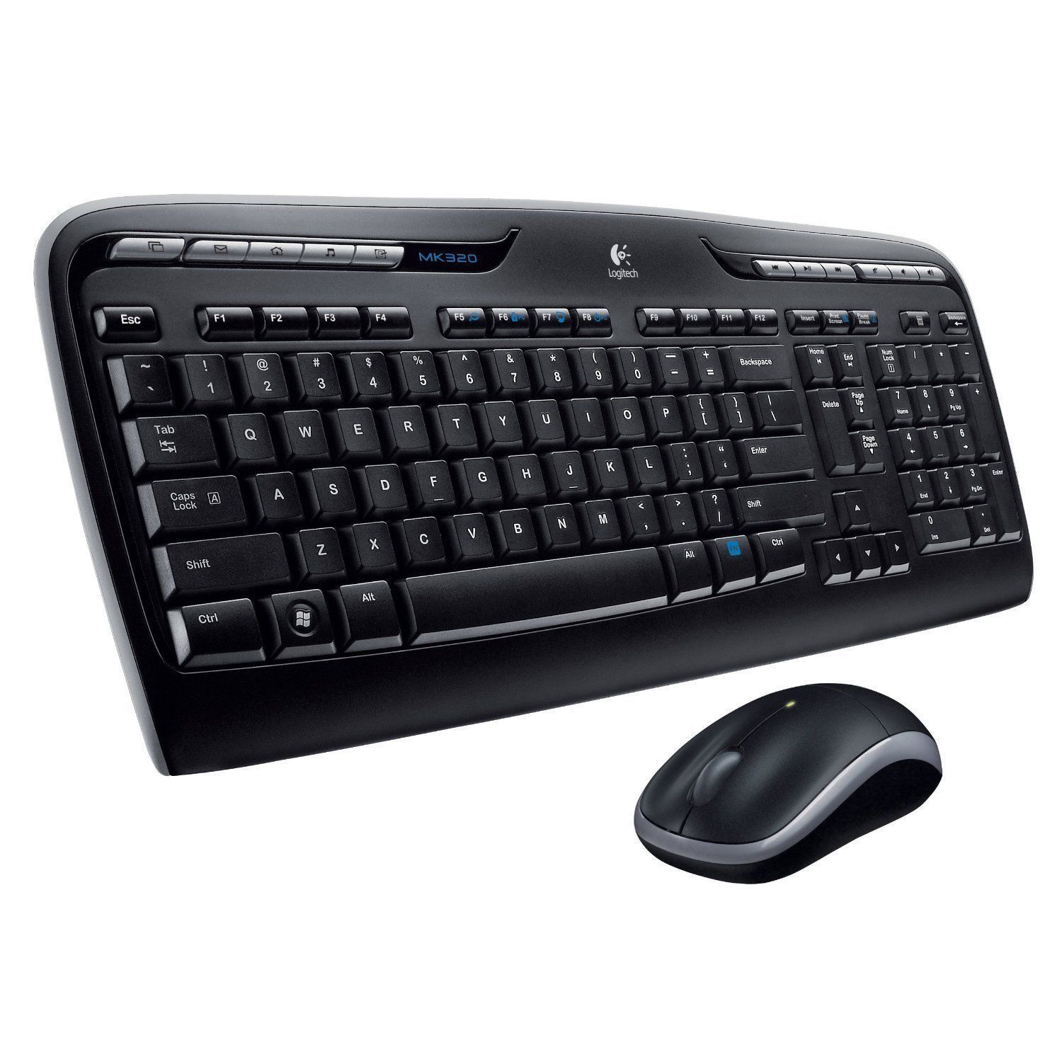 Logitech Wireless Desktop MK320 Cordless Keyboard & Mouse 920-002836