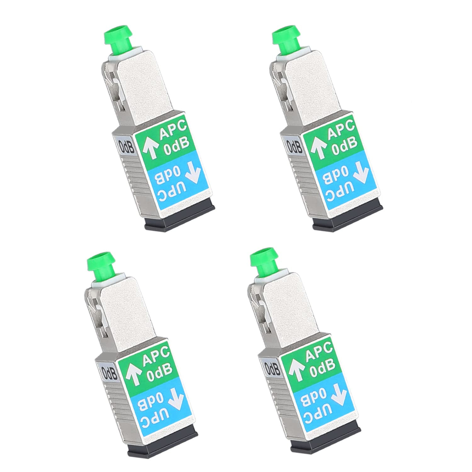 4 Pack SC/APC Female to SC/UPC Male Fiber Optic Adapter Singlemode SM 9/125