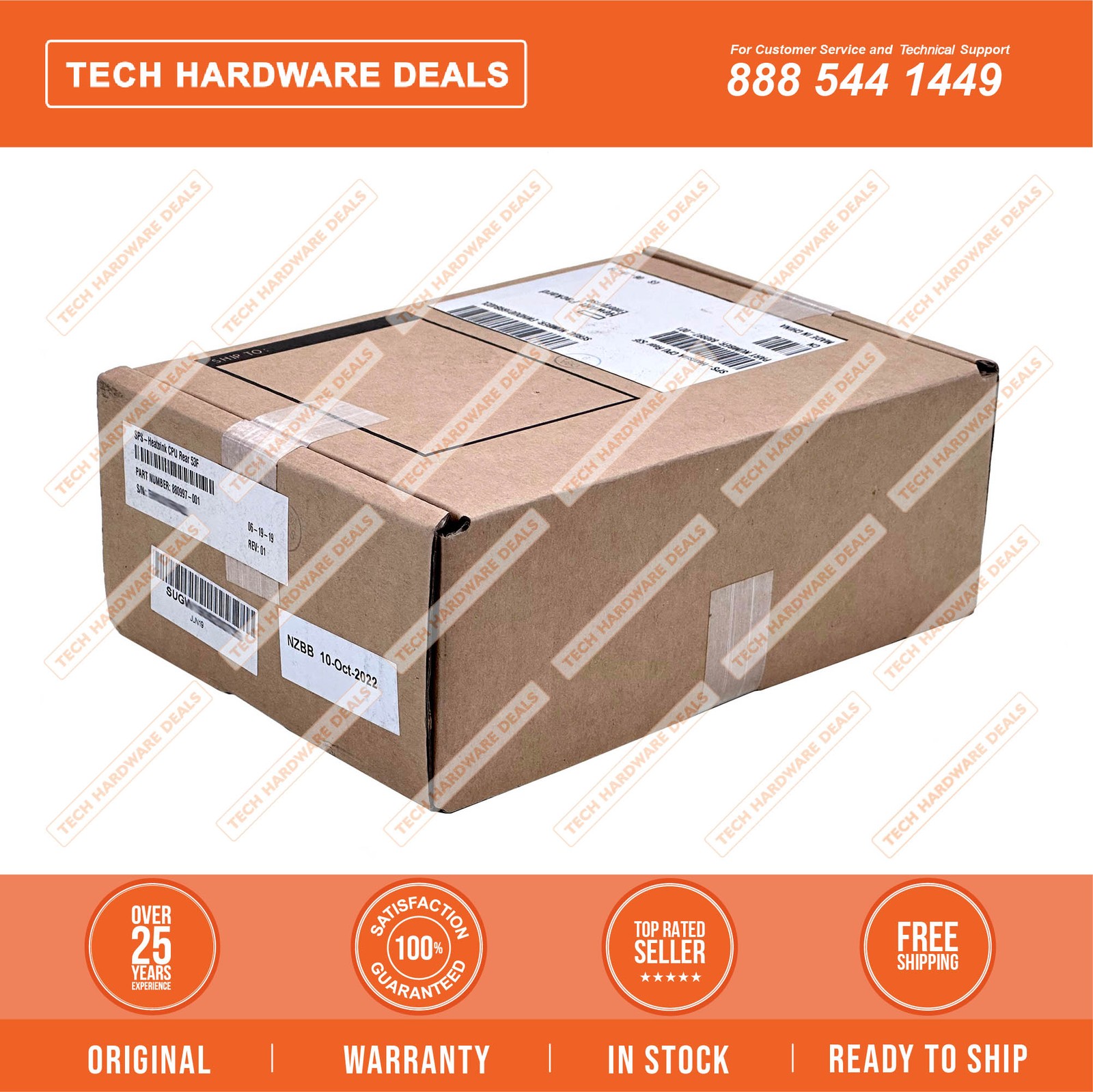 874632-001  NEW SEALED HPE Heatsink CPU Rear 53F