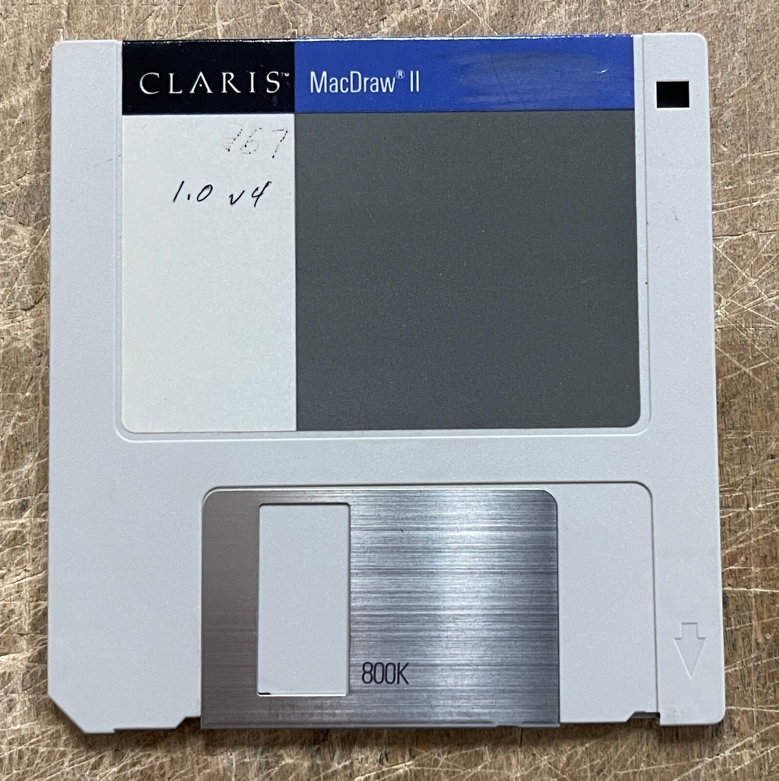 Vintage CLARIS MacDraw II on Floppy for Mac TESTED and READABLE
