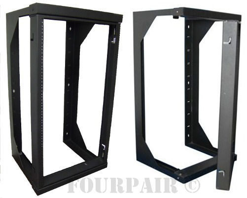 Professional 12U Wall Mount Swing Out Network IT Audio Data Rack 18" Depth - 2Ft