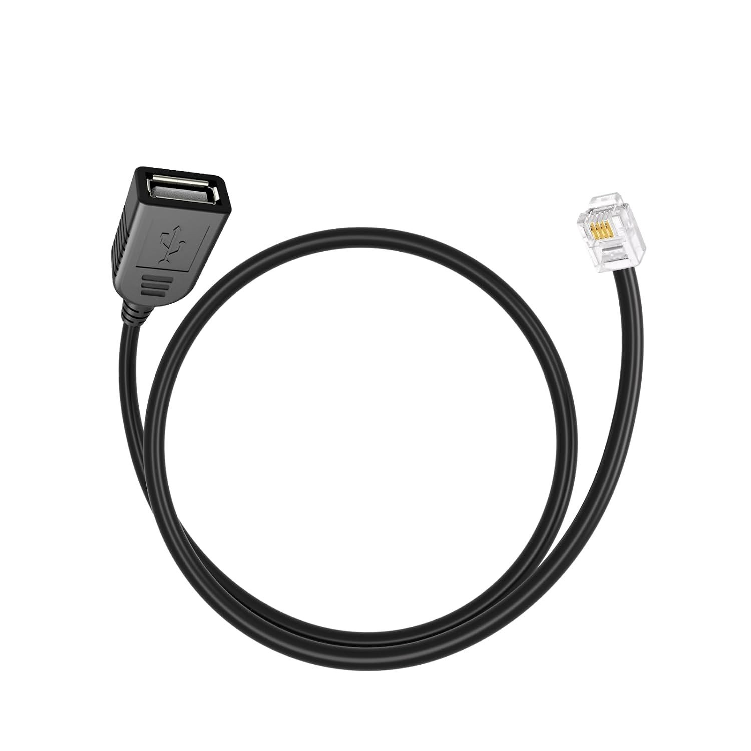 RJ11 to USB Adapter, Rj116P4C to USB Female Cable