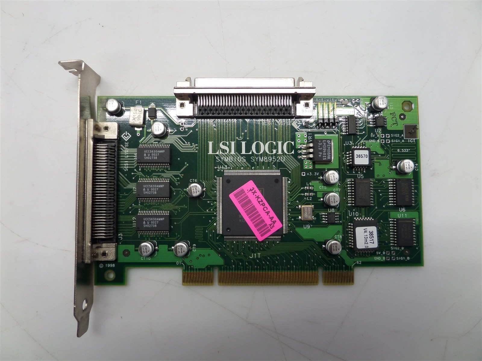 LSI Logic SYMBIOS SYM8952U Controller Adapter Card SCSI LVD/SE SN-KZPCA-AX 