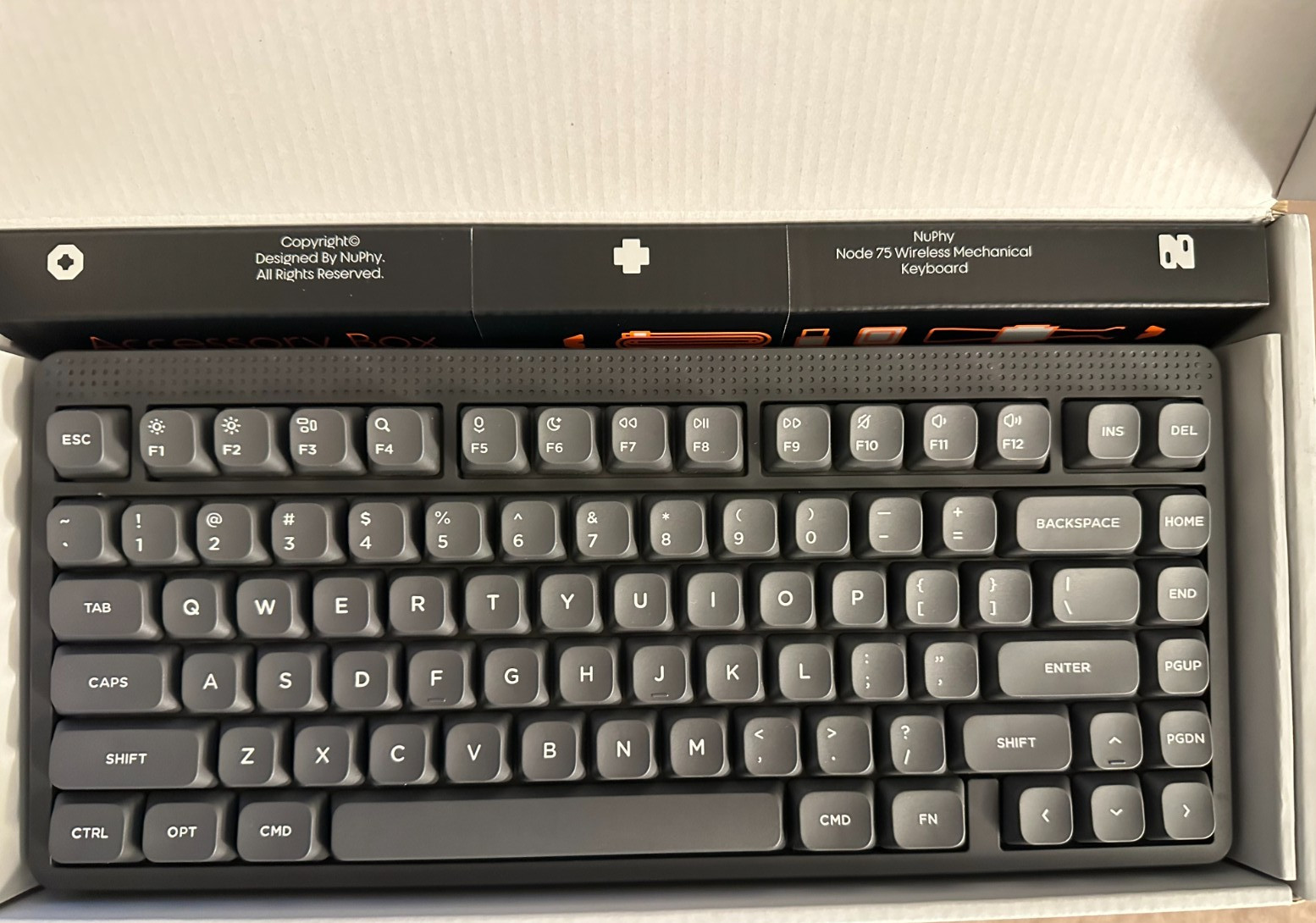 Nuphy Node75 wireless mechanical keyboard
