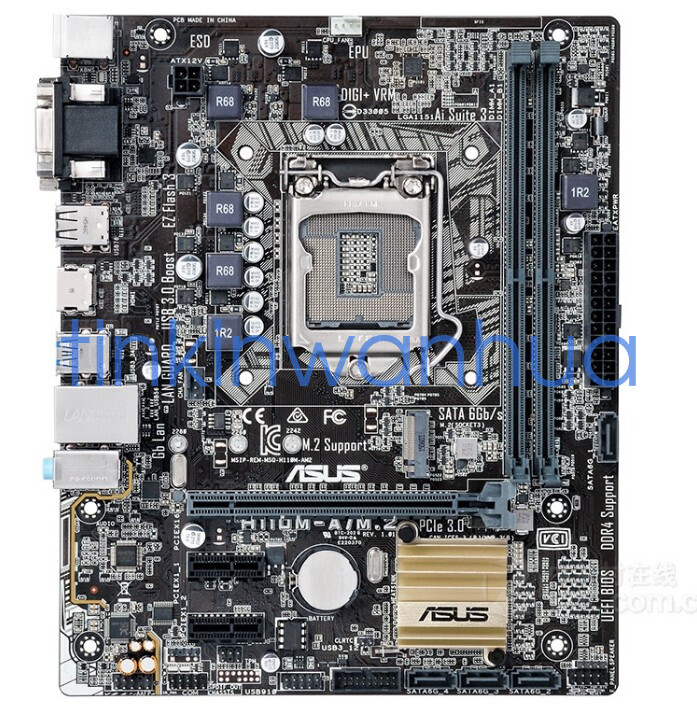 For ASUS H110M-A/M.2 LGA 1151 DDR4 1×M.2 4×SATAIII Micro ATX Motherboard