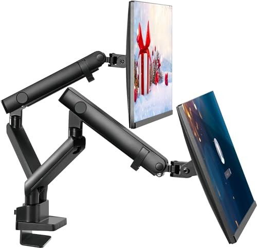 Dual Monitor Arm Stand for 35 Inch Screens - Full Dual Monitor Arm 34"