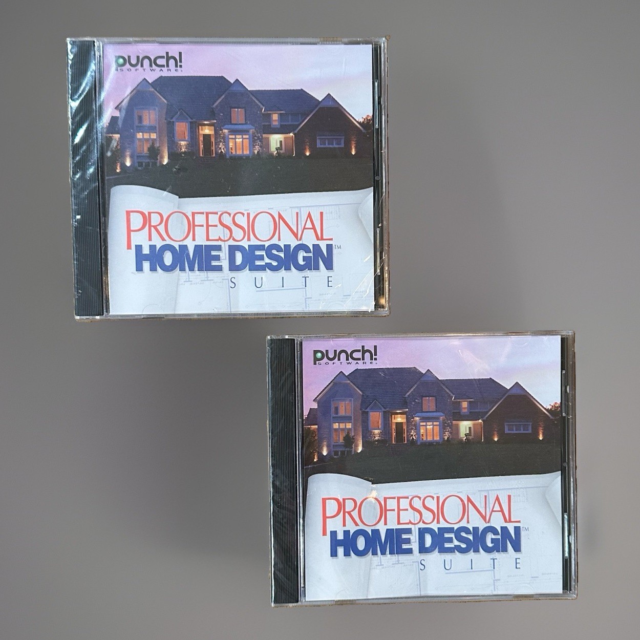 *Lot of 2* Punch Professional Home Design Suite Platinum Version PC CD-ROM 2000