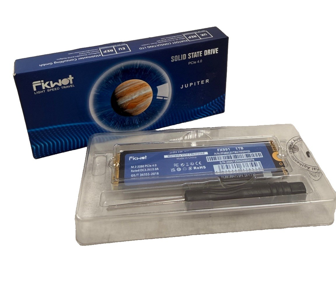 Fikwot 1TB FX991 M.2 NVMe SSD M2 2280 PCIe Gen 4x4 7000MB/s read | New Open Box