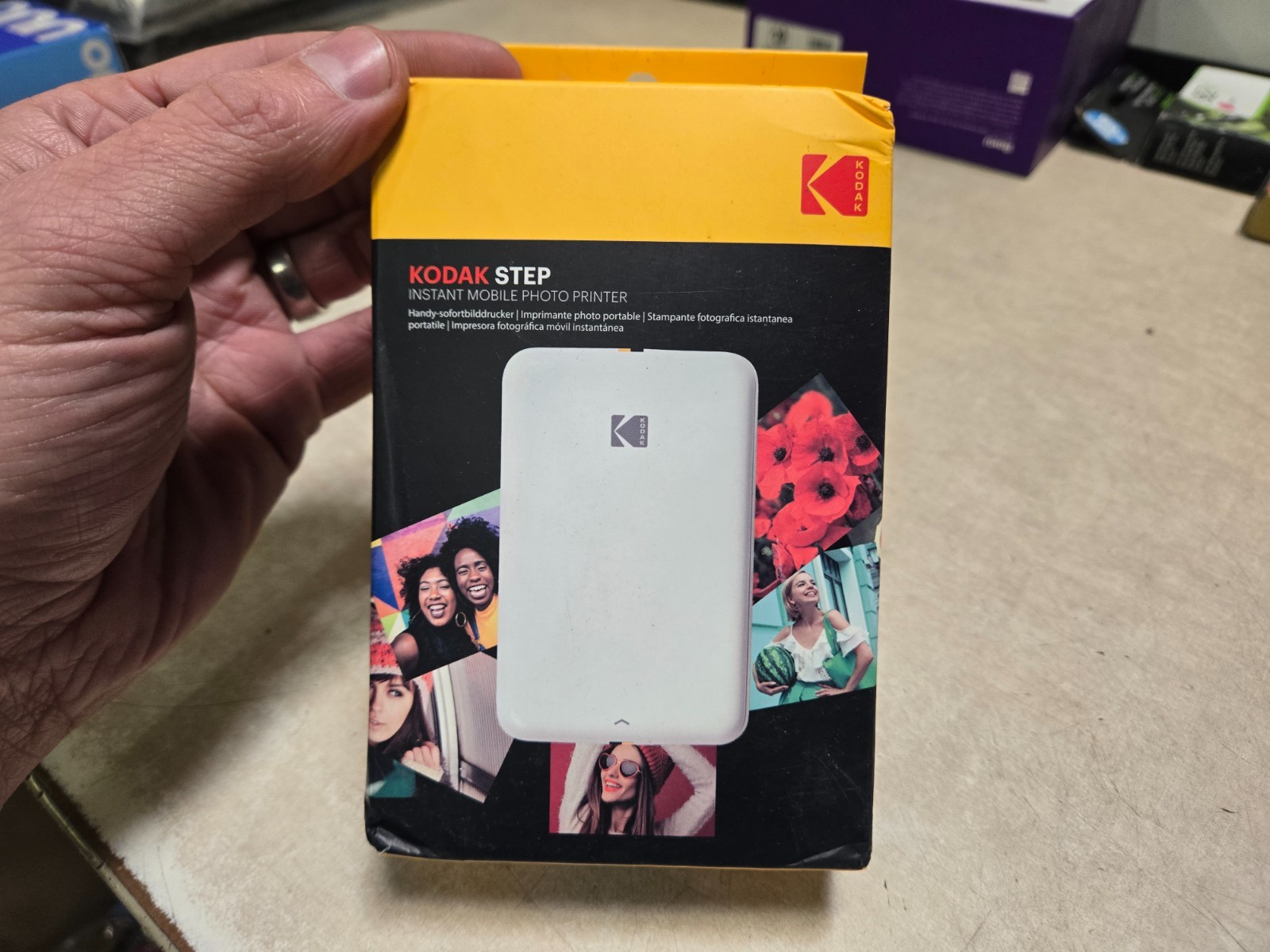 Kodak Step Mobile Instant Photo Printer, Portable Zink 2x3 Mini Printer, White