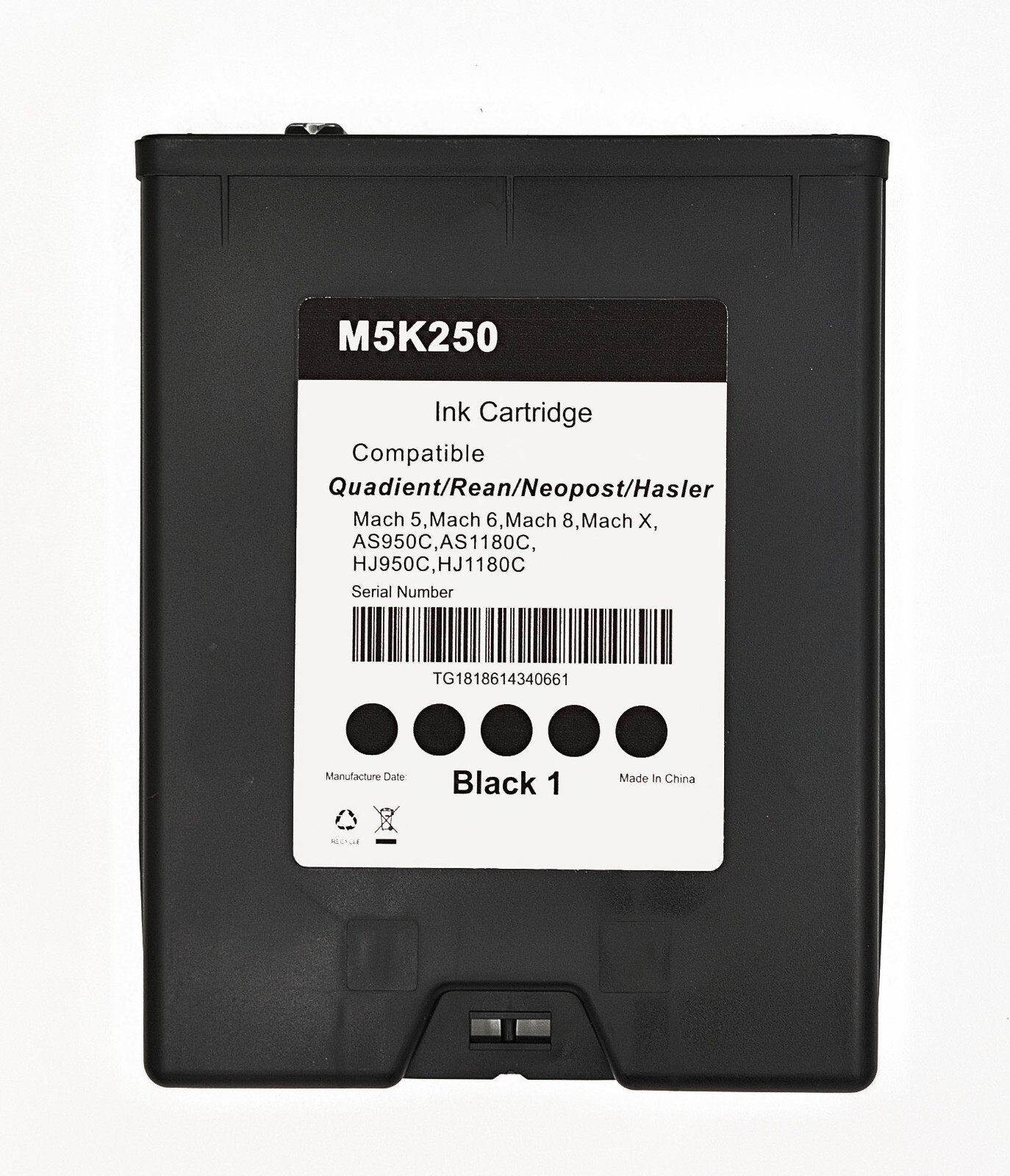 Compatible Memjet M5K250-NHigh Capacity Tank for Mach Series Quadient Formax Has