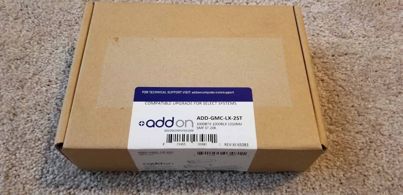 New Addon 10/100/1000base-Tx(Rj-45) To 1000base-Mx(St) Mmf 1310nm 2km Media Conv