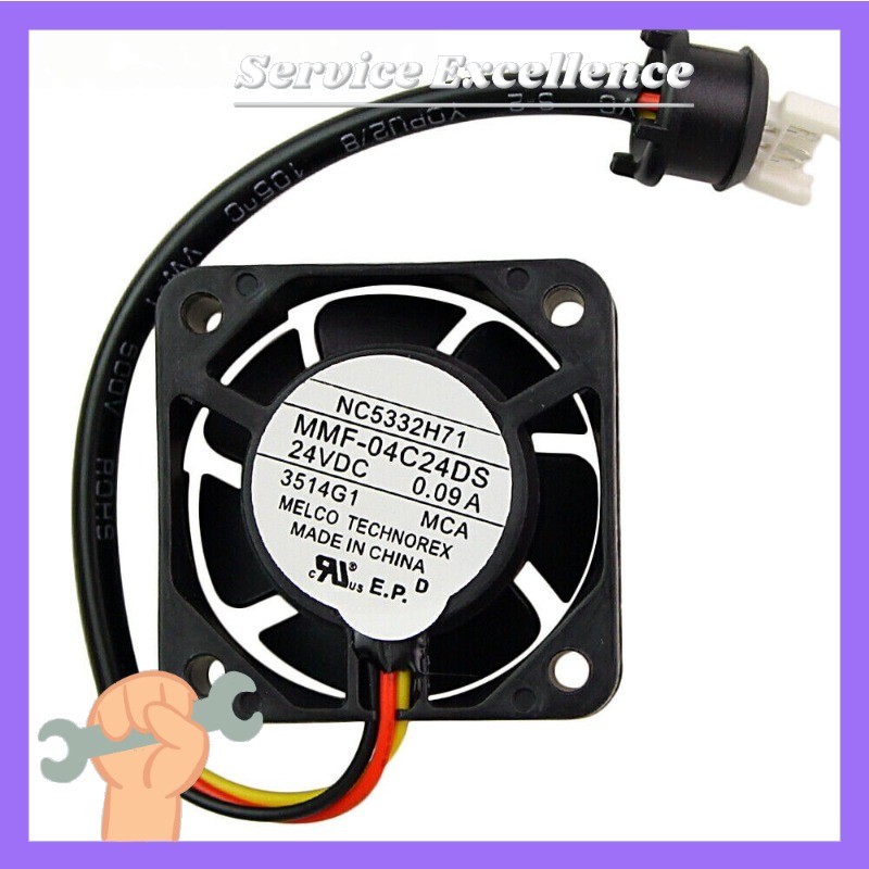 1PCS For MITSUBISHI NC5332H71 MMF-04C24DS-MCA 40*40*15MM 24VDC 0.09A 3pin Cooli#