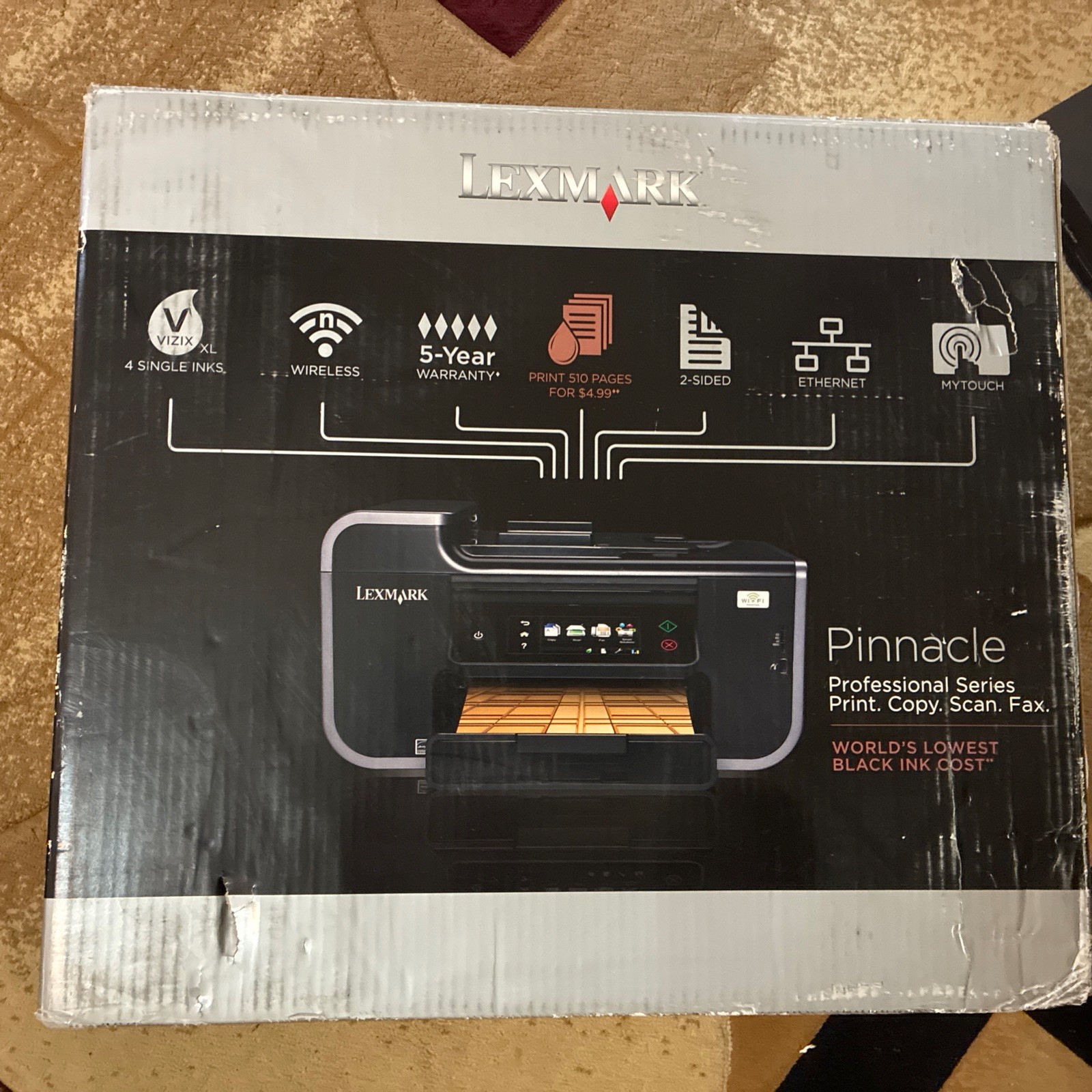 Lexmark Pinnacle Pro901 All-In-One Inkjet Printer Tested Working New Ink