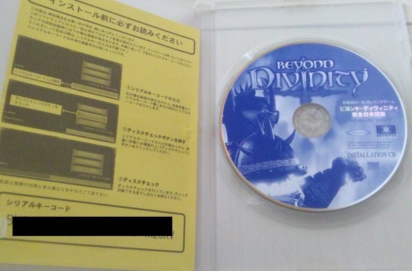 with tracking number Disk only Beyond Divinity Complete Japanese Version