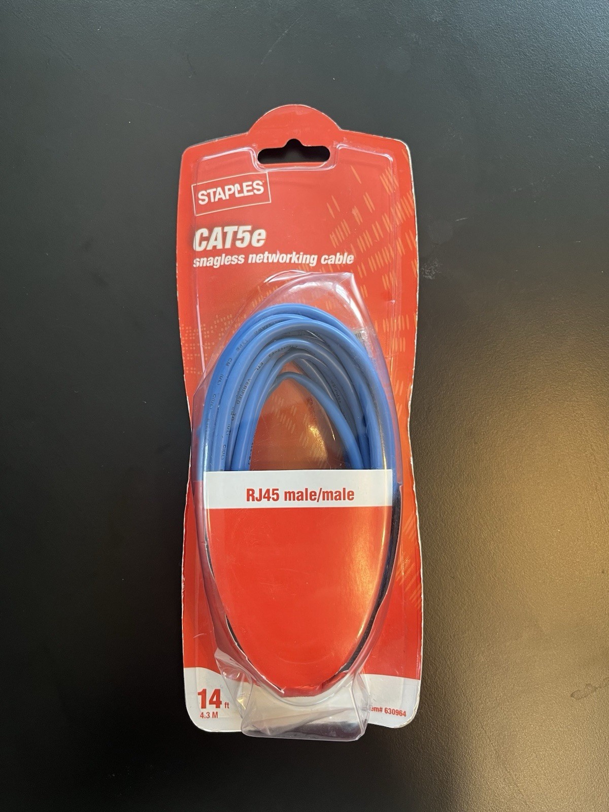 ⭐️⭐️⭐️⭐️⭐️ RCA CAT5e 100MHz Network Ethernet Cable 14ft Blue 