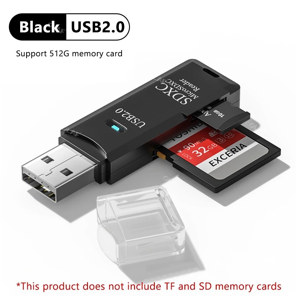 2 in 1 USB 3.0/2.0 Card Reader MicroSd TF Card Memory Reader High Speed For PC L