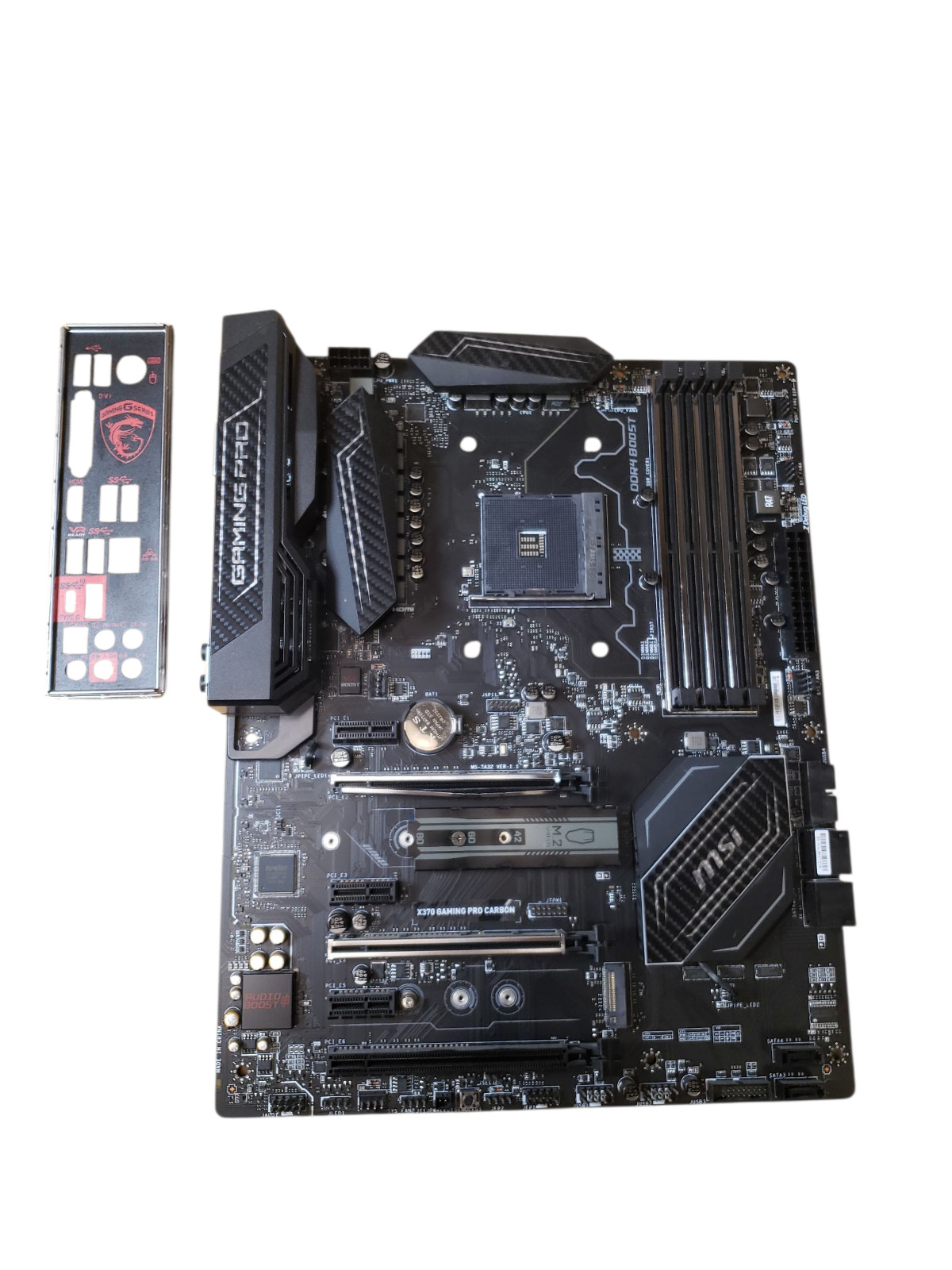 MSI X370 GAMING PRO CARBON Motherboard AM4 ATX *Bad PCIE Slot*