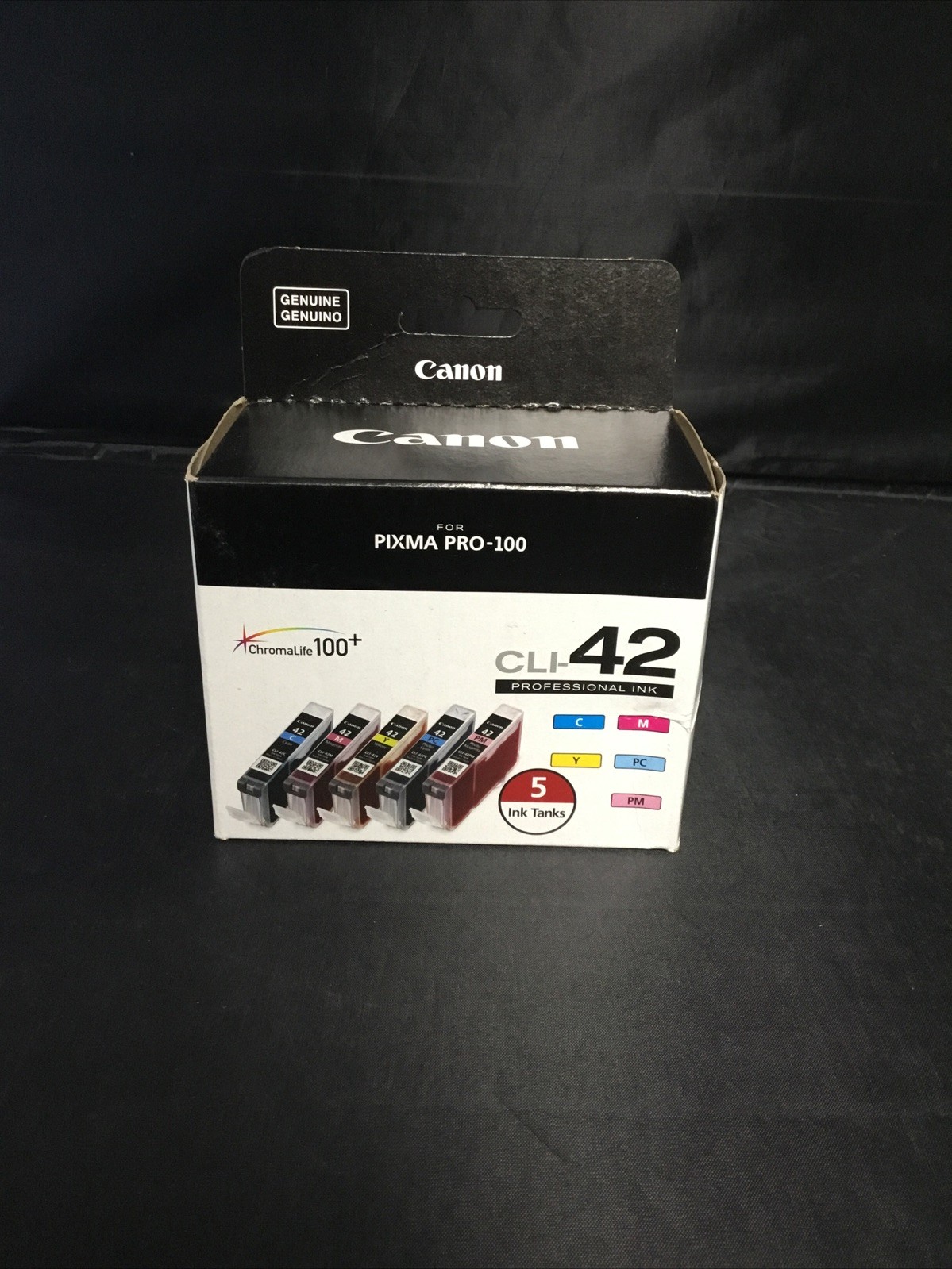 Genuine Canon CLI-42 Color Ink Cartridges - 5 Pack Brand New