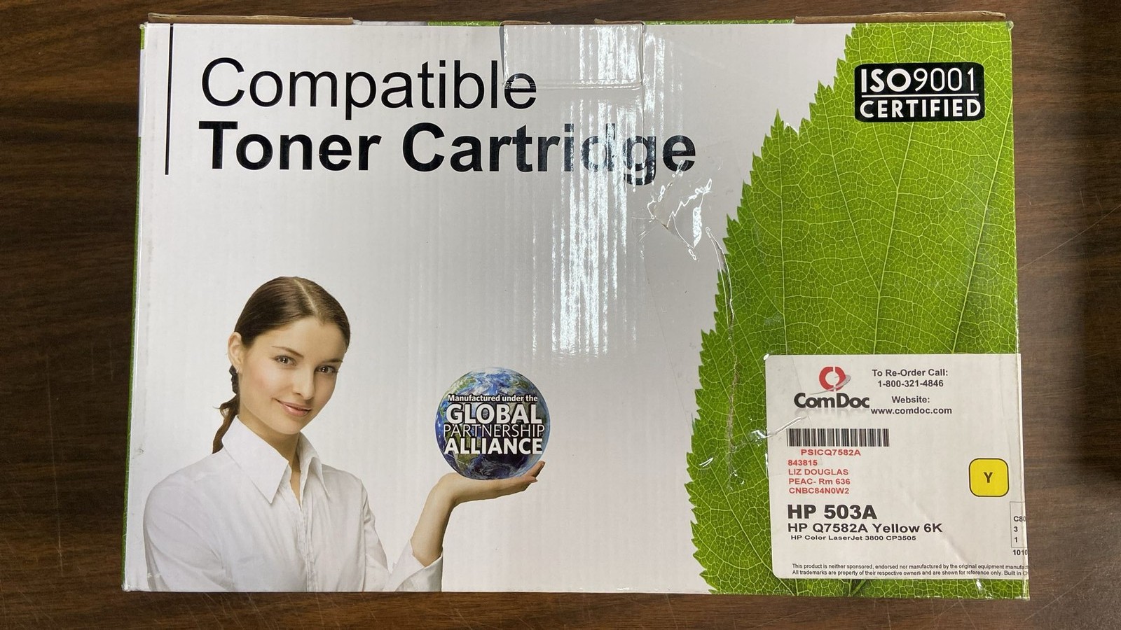 ComDoc Compatible Toner Cartridge HP 503A HP Q7582A Yellow 6K HP Color LaseJet