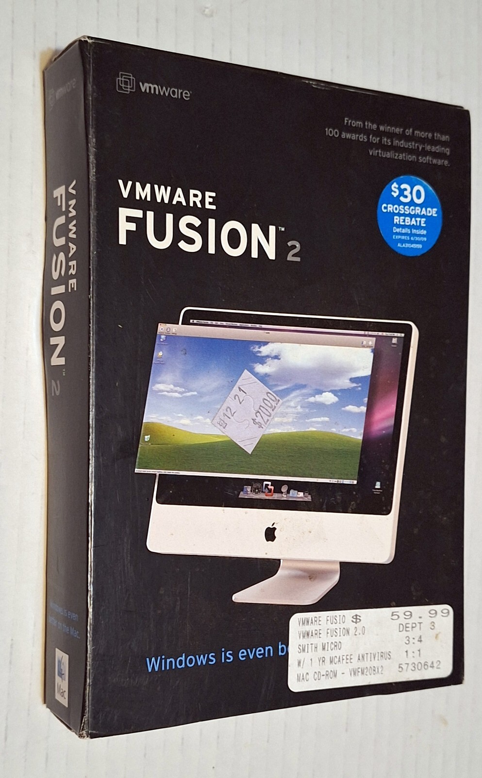 New / Factory-Sealed / 2008 Vmware Fusion 2 "Windows Is Even Better On The Mac"