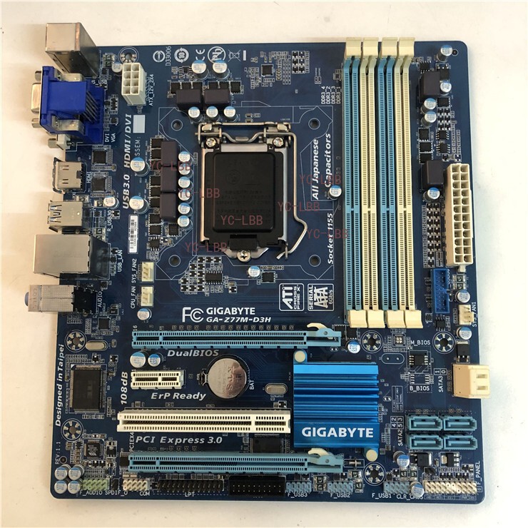 For Gigabyte GA-Z77M-D3H Motherboard LGA 1155 DDR3 2×SATA III Micro ATX