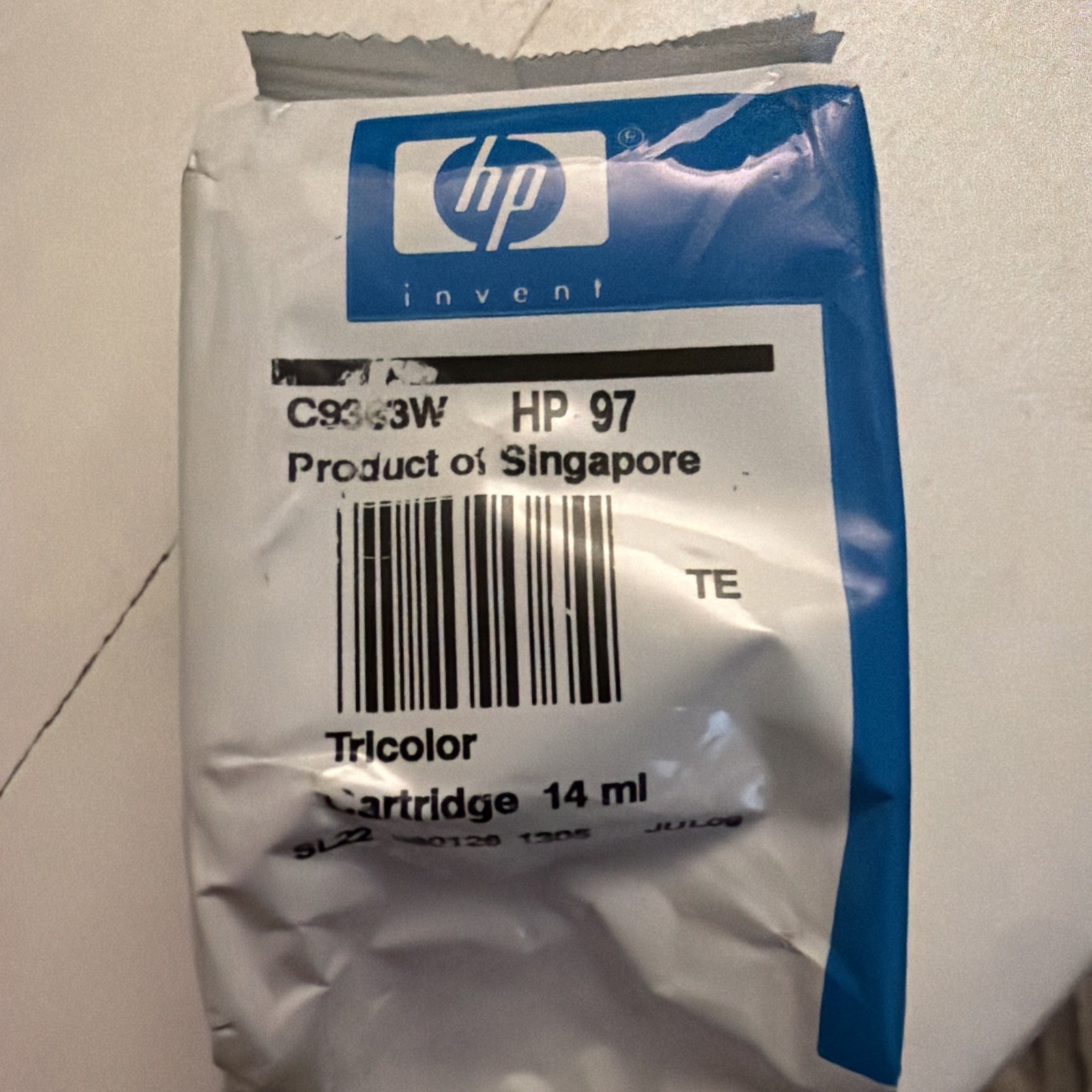 NEW GENUINE HP 97 Tri Color Ink Cartridge (HP C9363WN) C9363W 