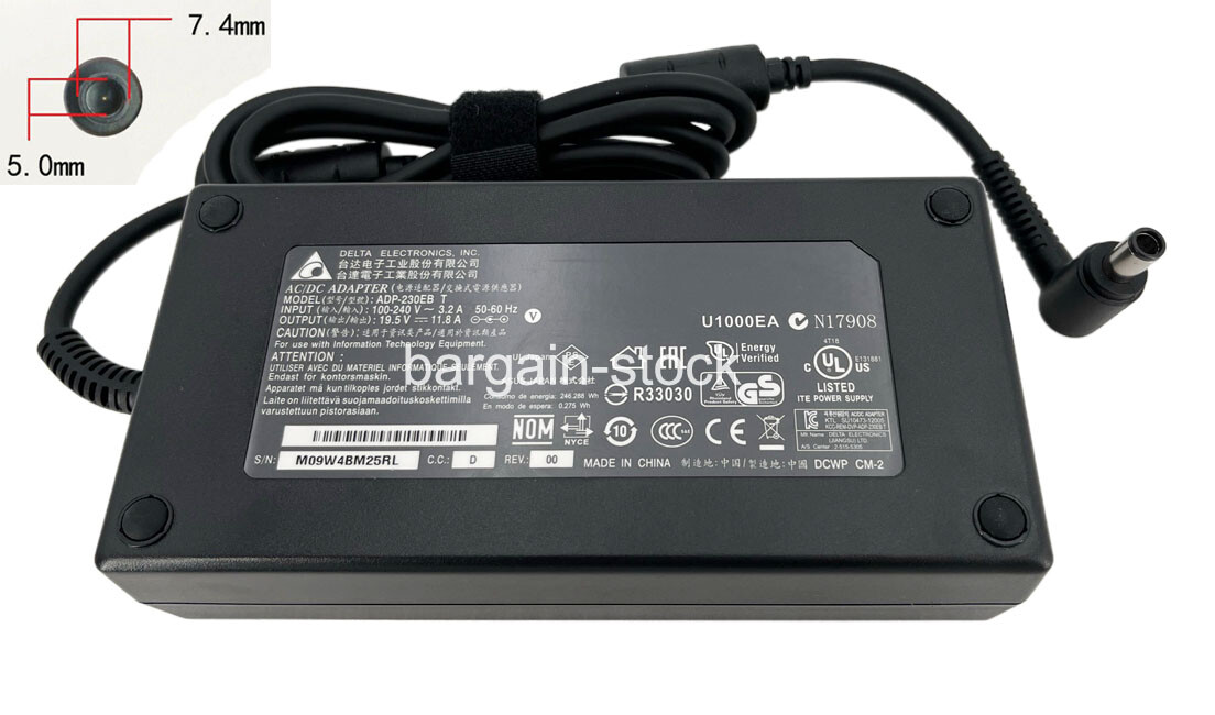 Genuine 230W AC Adapter Charger For MSI GT72 2QE GT72S GT72VR Dominator Pro
