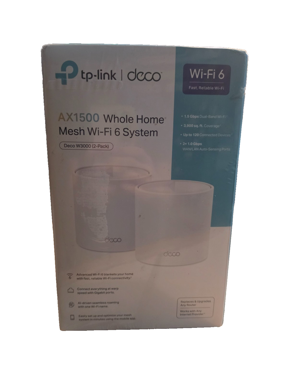 TP-Link deco W3000 - AX1500 Mesh Wi-Fi 6 System (2 Pack) Dual Band