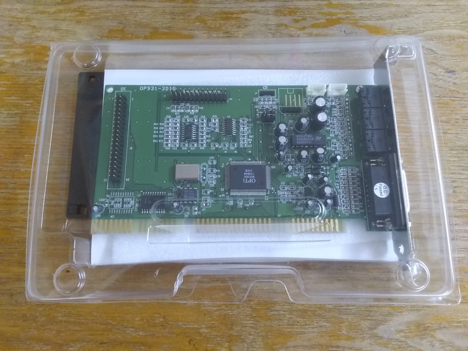 OP931 Sound Card, NEW/SEALED, Opti 82c931 16-Bit ISA PNP SoundBlaster Compatible