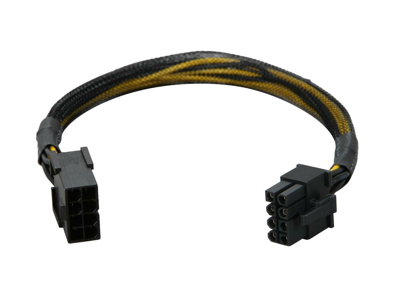 12" 8-Pin PCI-Express Video Card Male to Female Extension Power Adapter Cable