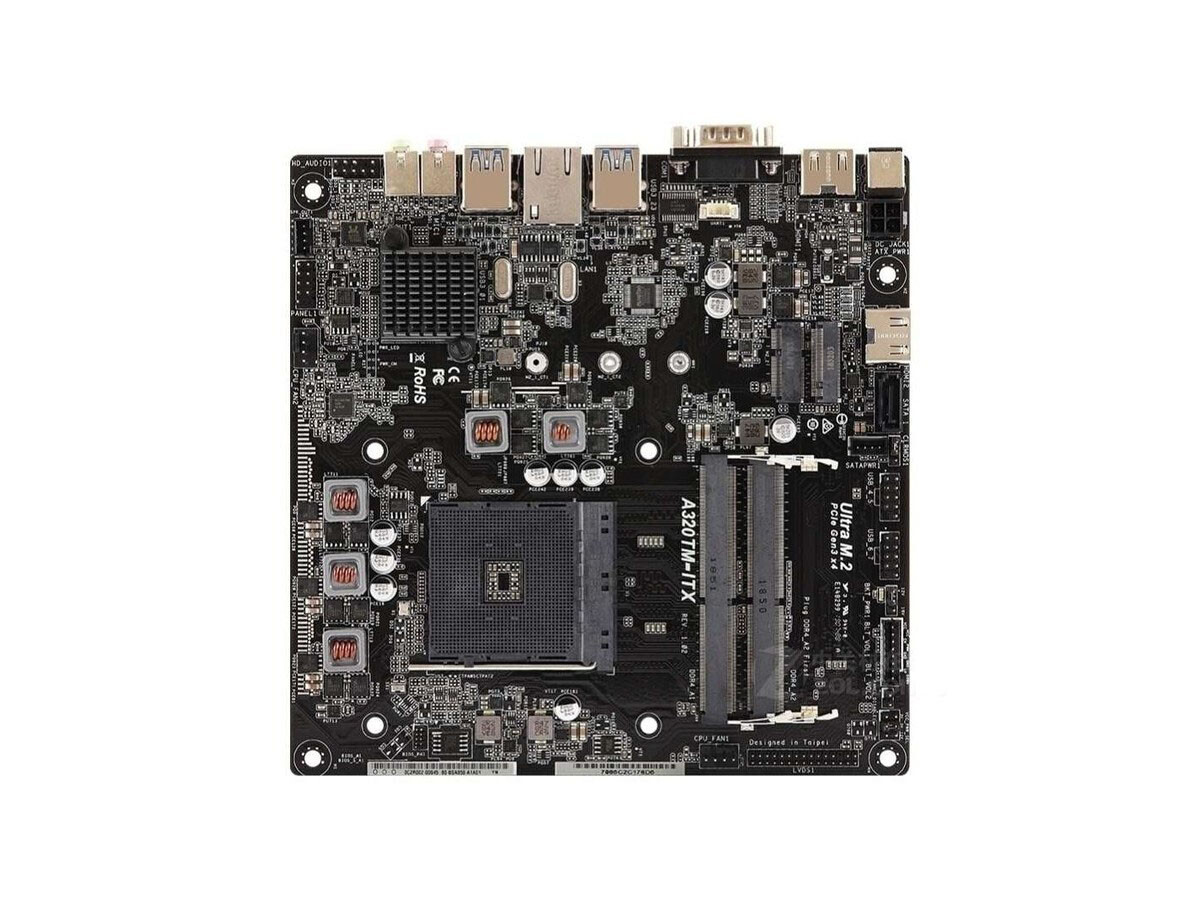 For ASROCK A320TM-ITX Motherboard A320 AM4 2*DDR4 32G HDMI M-ITX Tested ok