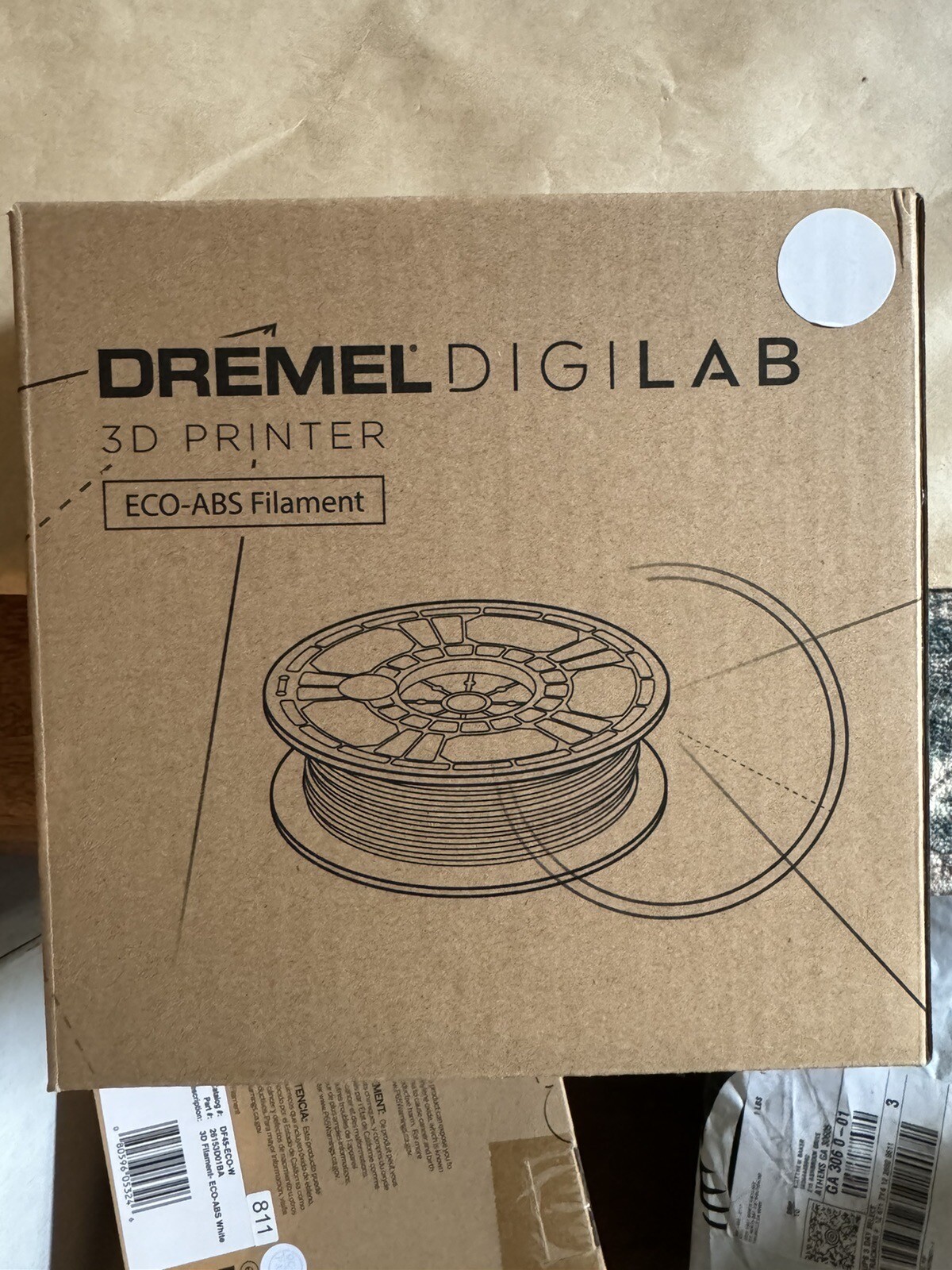 Genuine Dremel Idea Builder 3d45 3D Printer Filament 1.75 mm D45-Eco-W White New
