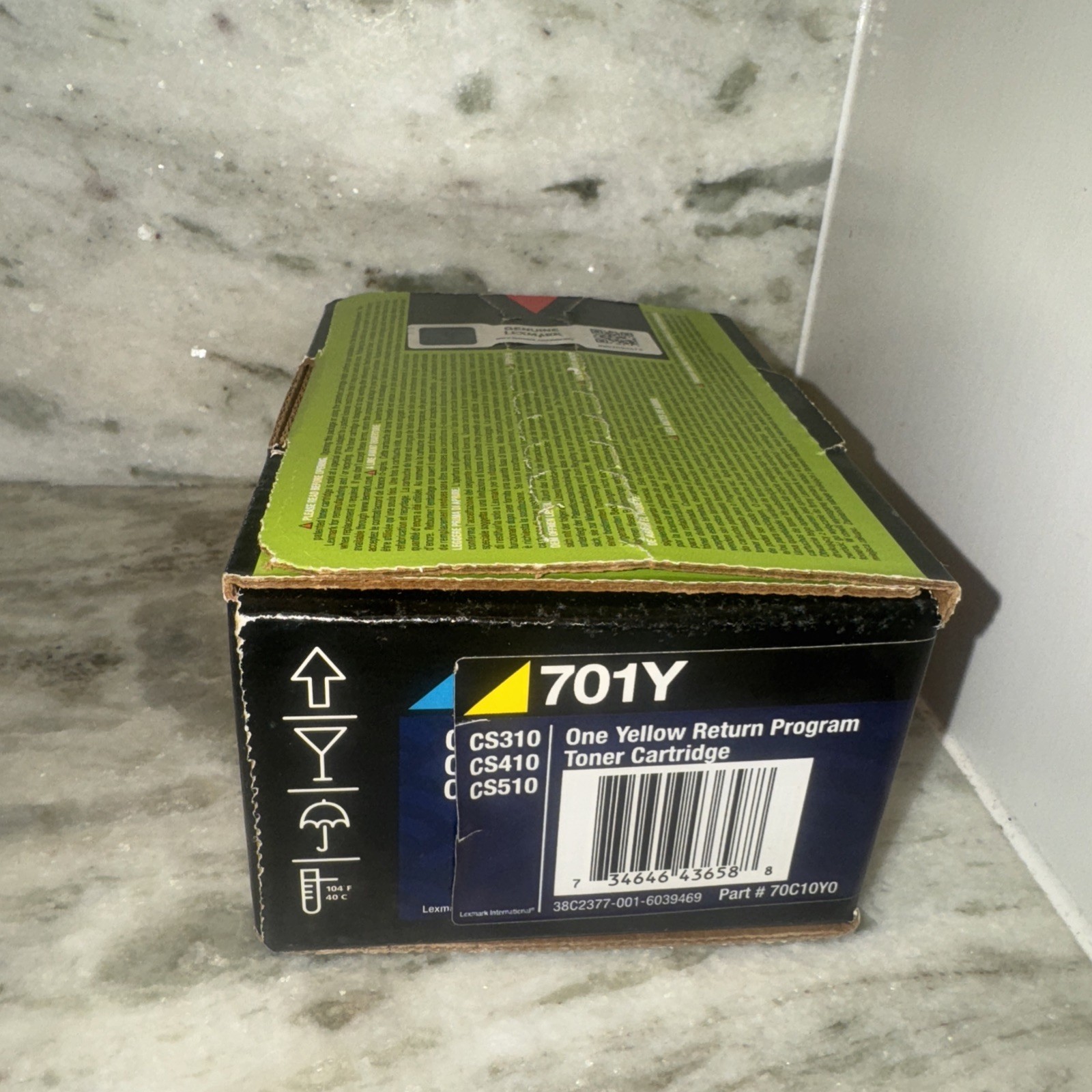 Genuine Lexmark 701Y Yellow Return Program Toner Cartridge FAST SHIP