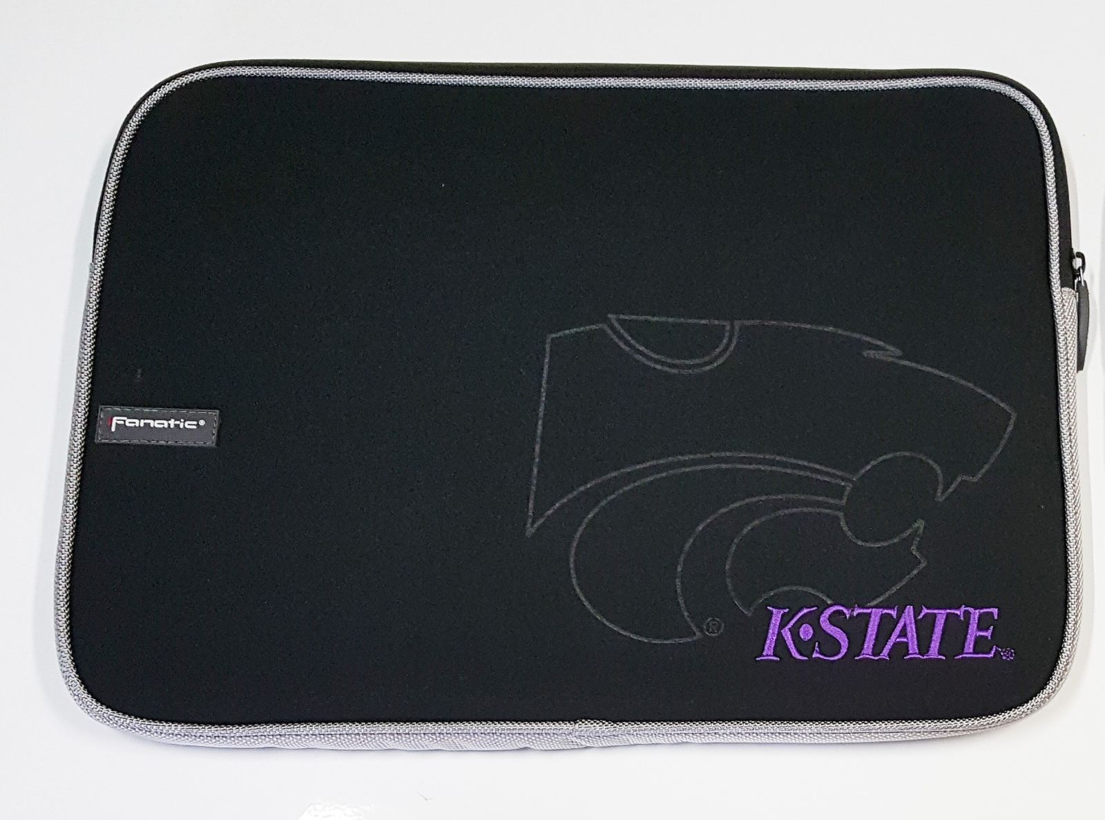 Kansas State Imprinted Laptop Sleeve Bag Fits 13" - 15" 2 Pocket Ghosting