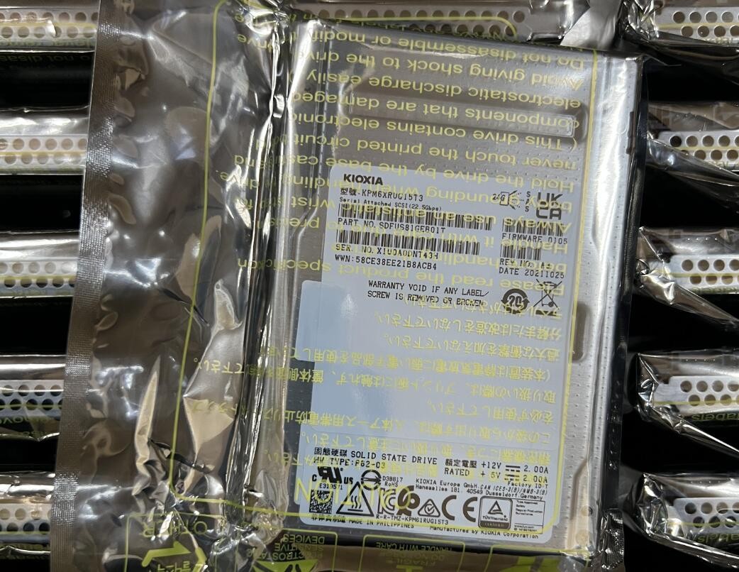 Kioxia SAS PM6 15.36tb SSD KPM6XRUG15T3 Solid State Drive GNUINE New