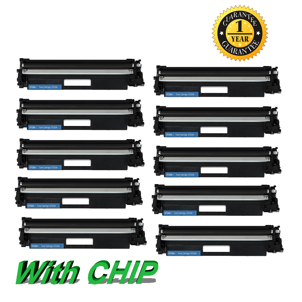10PK CF230A Toner Cartridge For HP 30A LaserJet Pro M203 M227d M227fdn M227fdw