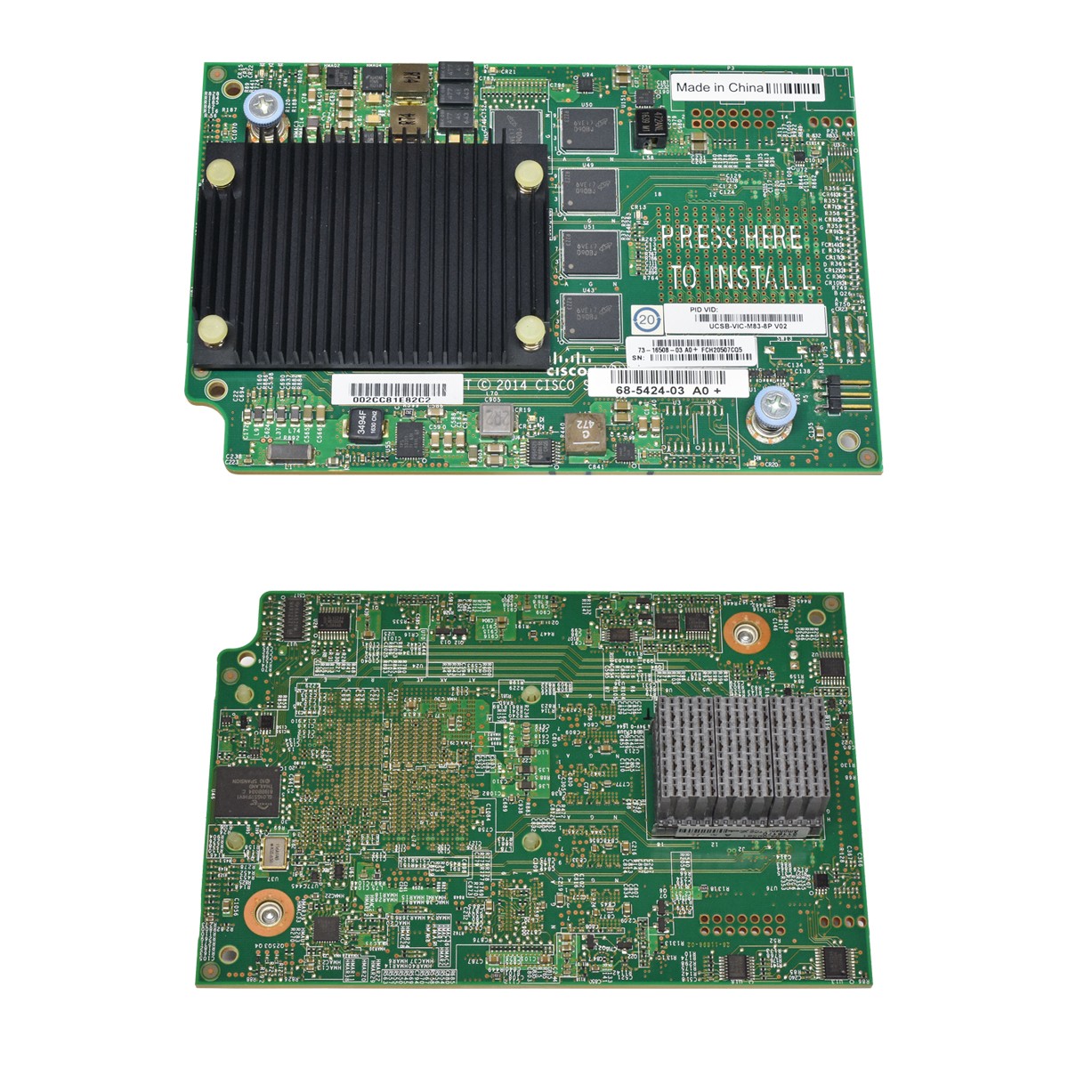 Cisco UCS VIC1380 UCSB-VIC-M83-8P Dual Port 40Gb FCoE Mezzanine Card 68-5424-02